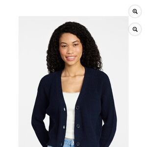 No Boundaries Cropped Knit Cardigan